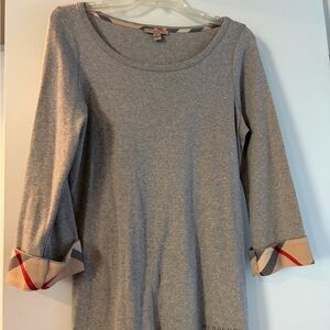 Burberry Heather Gray Logo Tee